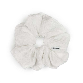 Sui Ava Blossom Scrunchie - White